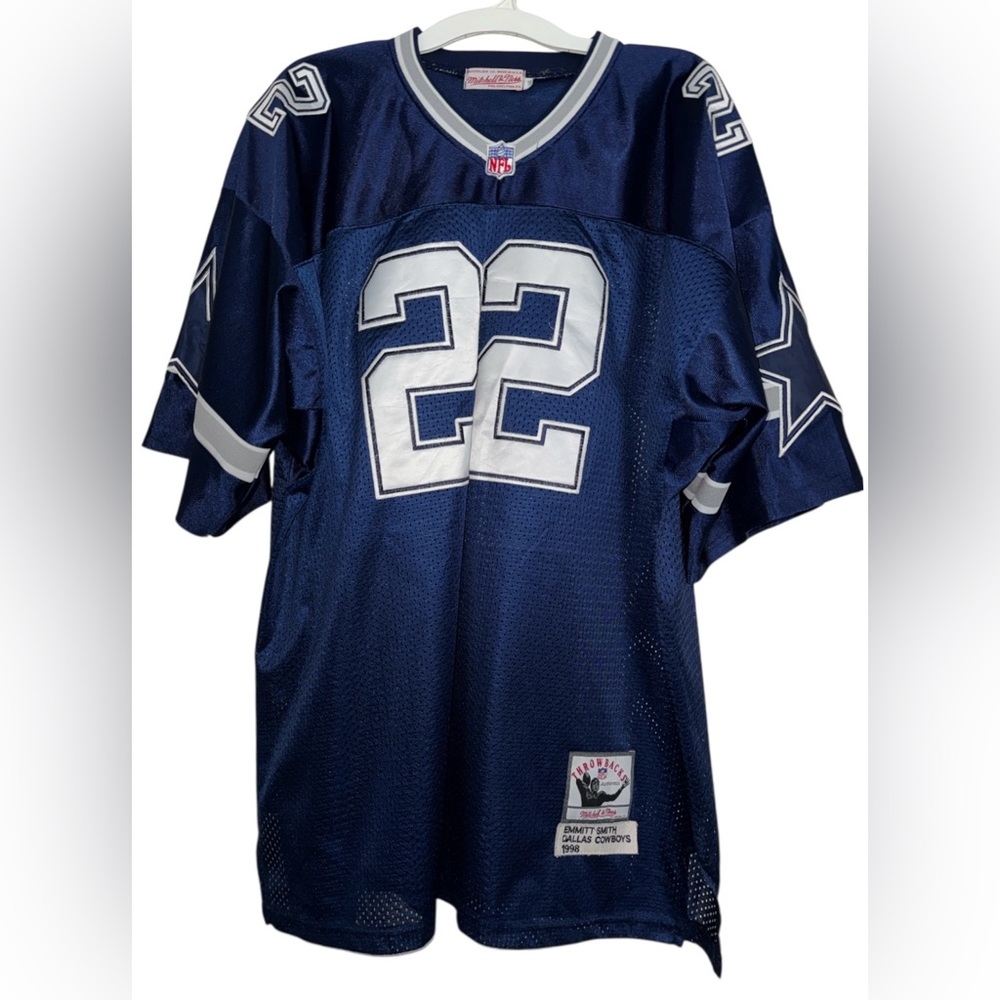 NFL Dallas Cowboys Blue Jersey XXL 56 Emmitt Smith